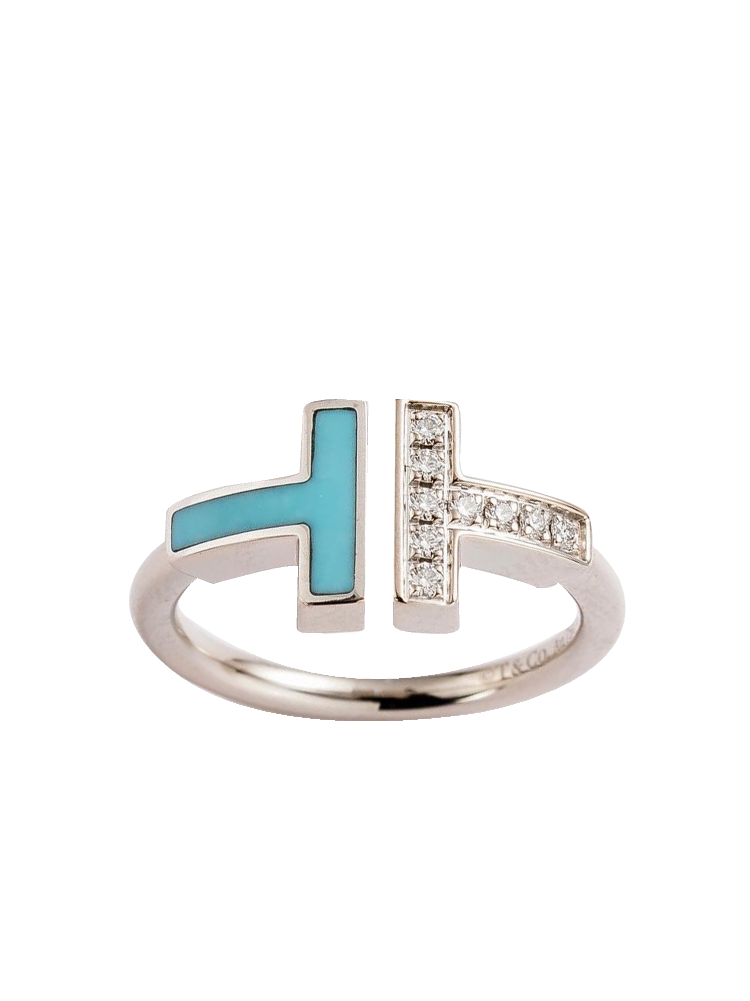 https://image.katexoxo.com/uploads/images/kxo_202210271416017uc25. T Diamond and Turquoise Wire Ring in 18k White GoldArtboard 1